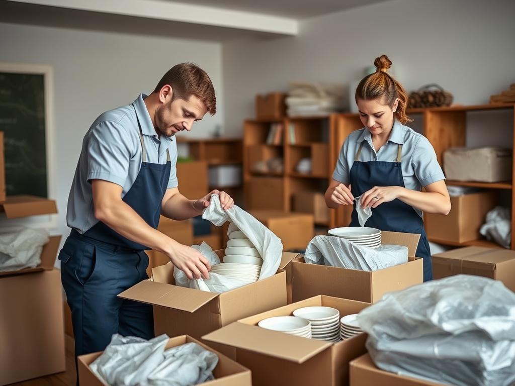Einpackservice für Umzug Wangen